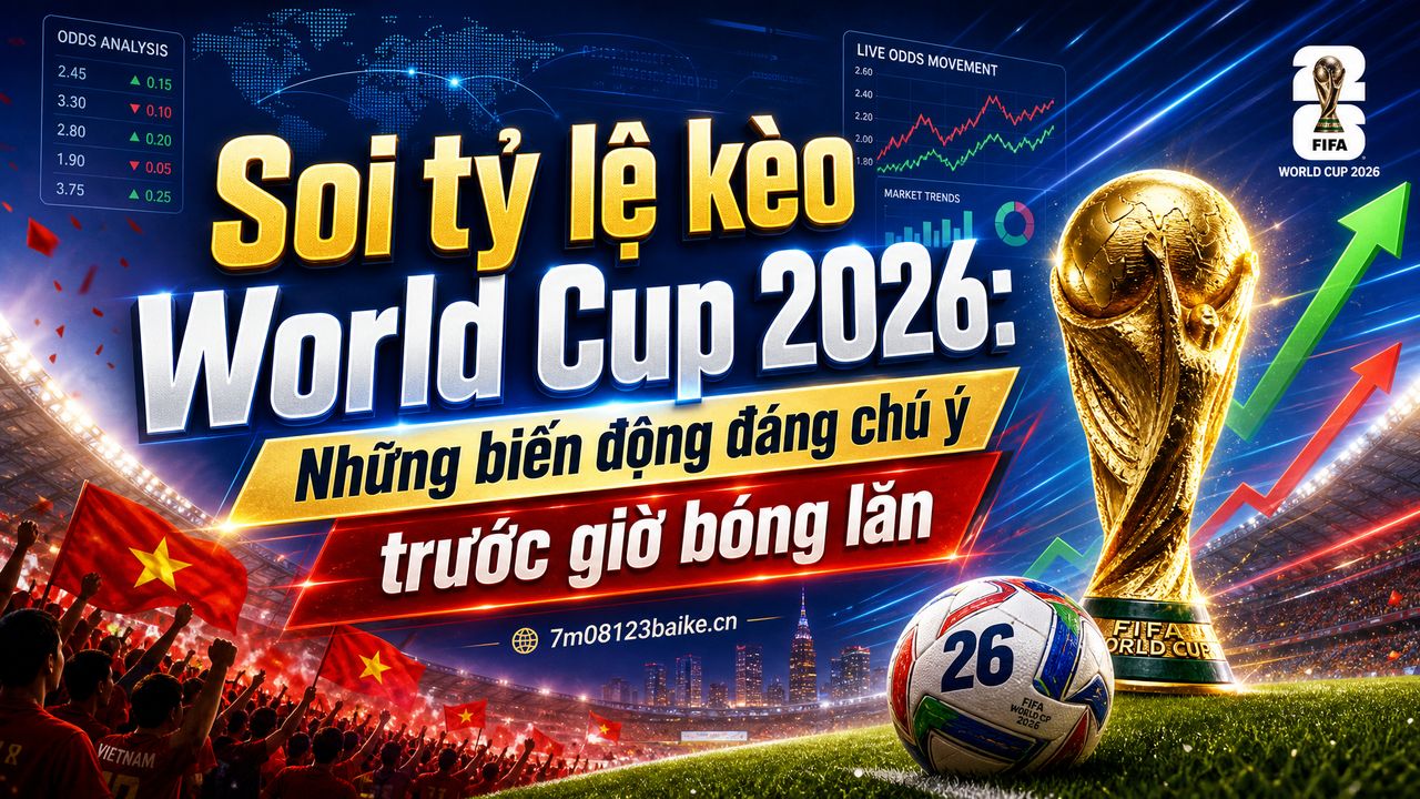 Soi tỷ lệ kèo World Cup 2026: Những biến động đáng chú ý trước giờ bóng lăn