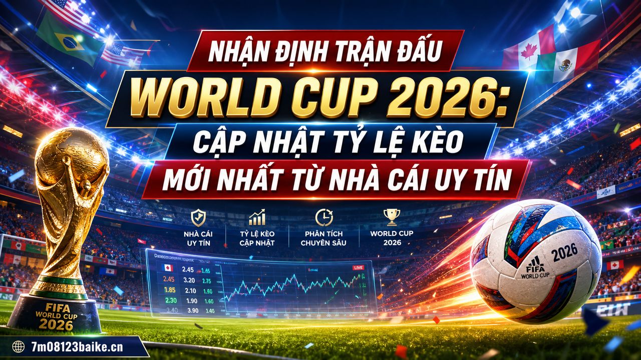 Nhận định trận đấu World Cup 2026: Cập nhật tỷ lệ kèo mới nhất từ nhà cái uy tín