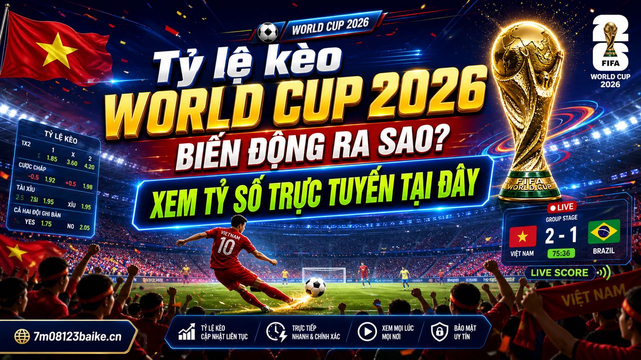 Tỷ lệ kèo World Cup 2026 biến động ra sao? Xem tỷ số trực tuyến tại đây