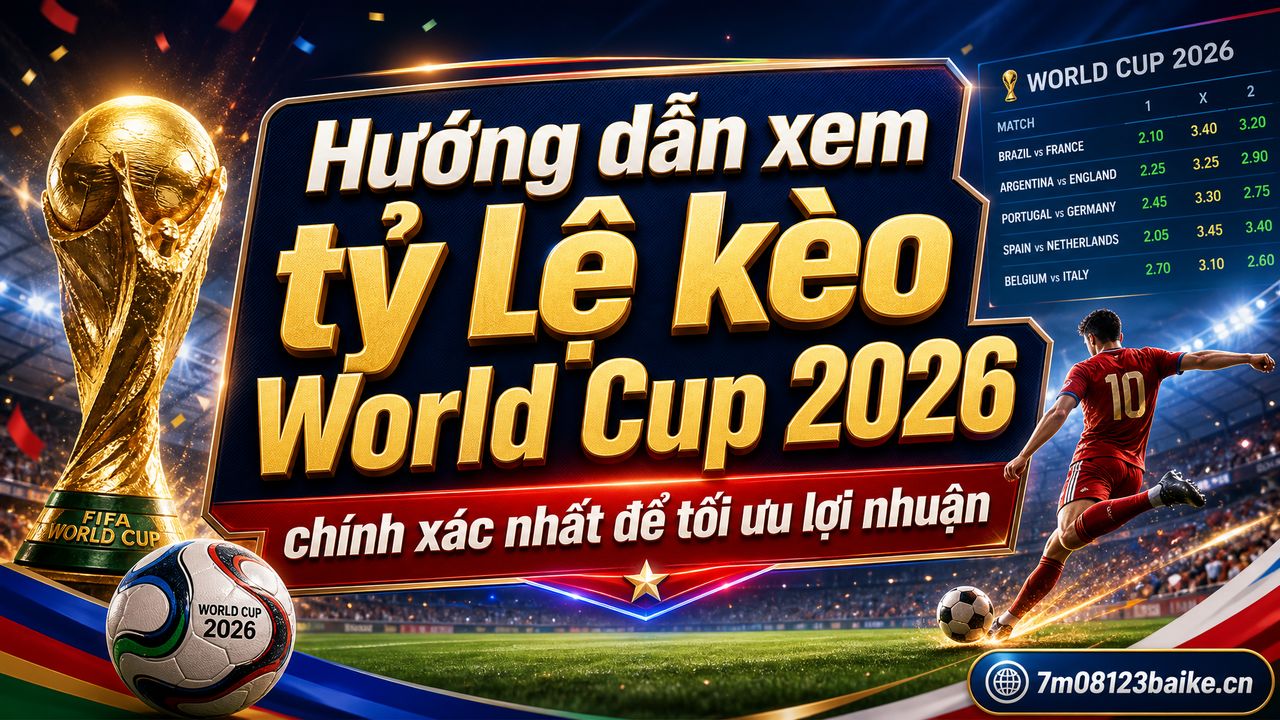 Hướng dẫn xem tỷ lệ kèo World Cup 2026 chính xác nhất để tối ưu lợi nhuận