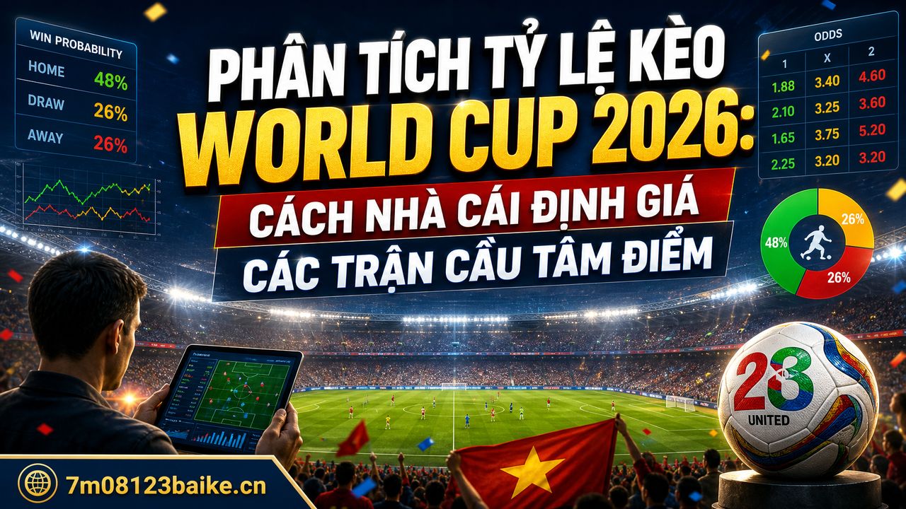 Phân tích tỷ lệ kèo World Cup 2026: Cách nhà cái định giá các trận cầu tâm điểm