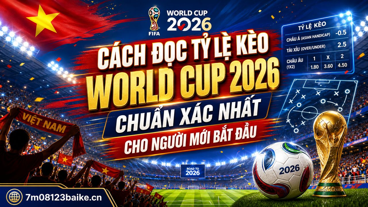 Cách đọc tỷ lệ kèo World Cup 2026 chuẩn xác nhất cho người mới bắt đầu