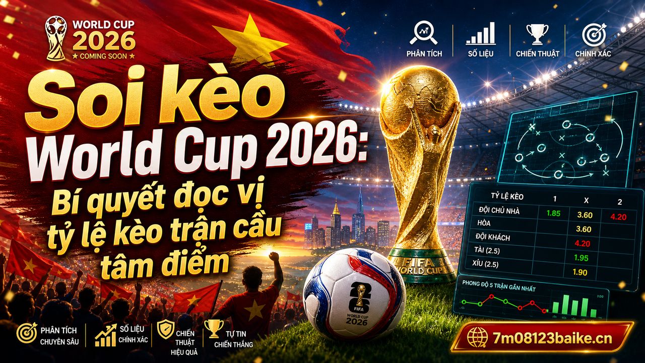 Soi kèo World Cup 2026: Bí quyết đọc vị tỷ lệ kèo trận cầu tâm điểm